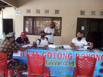  Pelaksanaan Satgas Gotong Royong Pencegahan Covid-19 Desa Banjarasem